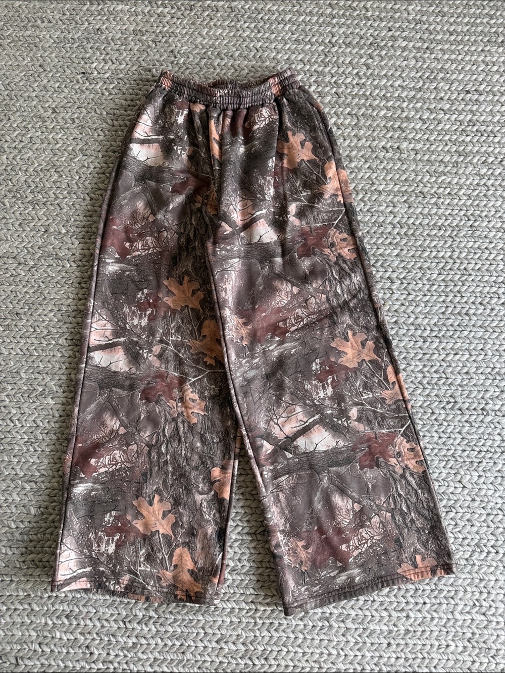 Camo Lounge Pants - Brown Leaf Print
